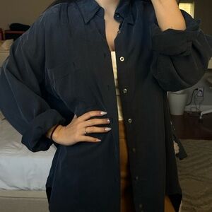 Yves Saint Laurent Dark Blue Casual Shirt